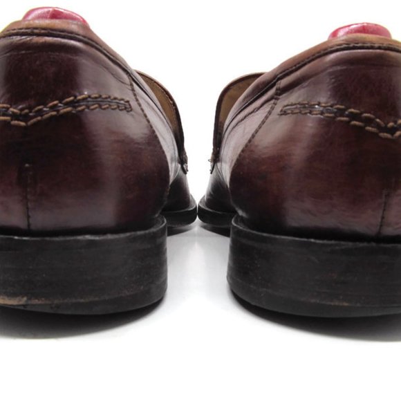 Johnston Murphy Mens Brown Tassel Loafers 10 M main image 12